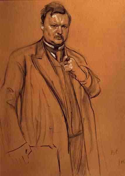 Portrait of the Composer Alekandr Konstantinovich Glazunov (1865-1936), 1906