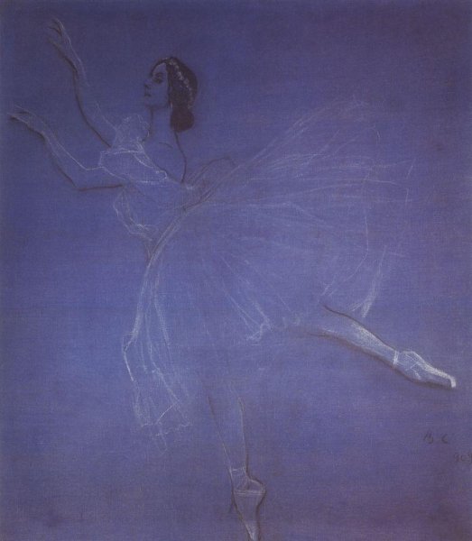 Anna Pavlova In The Ballet Sylphyde 1909