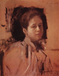 Portrait Of Liudmila Mamontova Study 1894