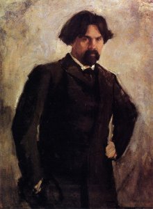 Portrait Of The Artist Vasily Surikov Late 1890s