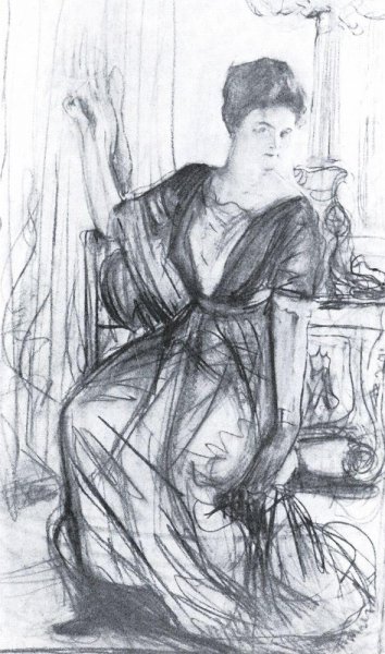 Sketch for a portrait of P.I. Scherbatova 2