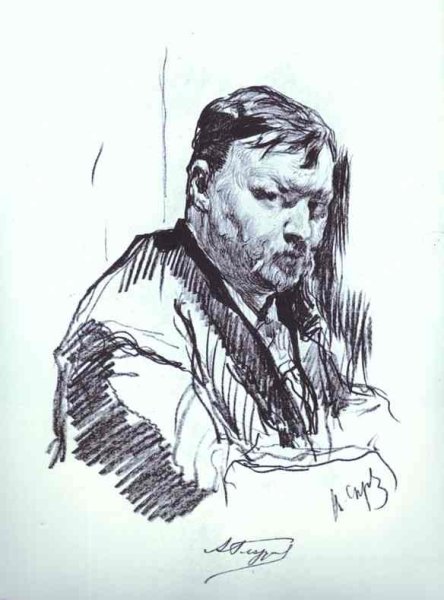 Portrait of the Composer Alexander Glazunov