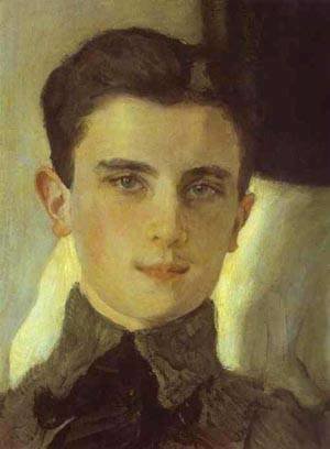 Valentin Aleksandrovich Serov - Portrait Of Count Felix Sumarokov Elstone Later Prince Yusupov Detail 2 1903